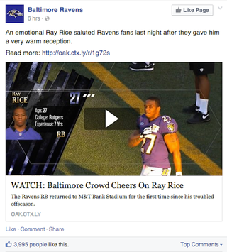 Illustration for article titled The Ravens Are Trying To Make Us Like Ray Rice Again